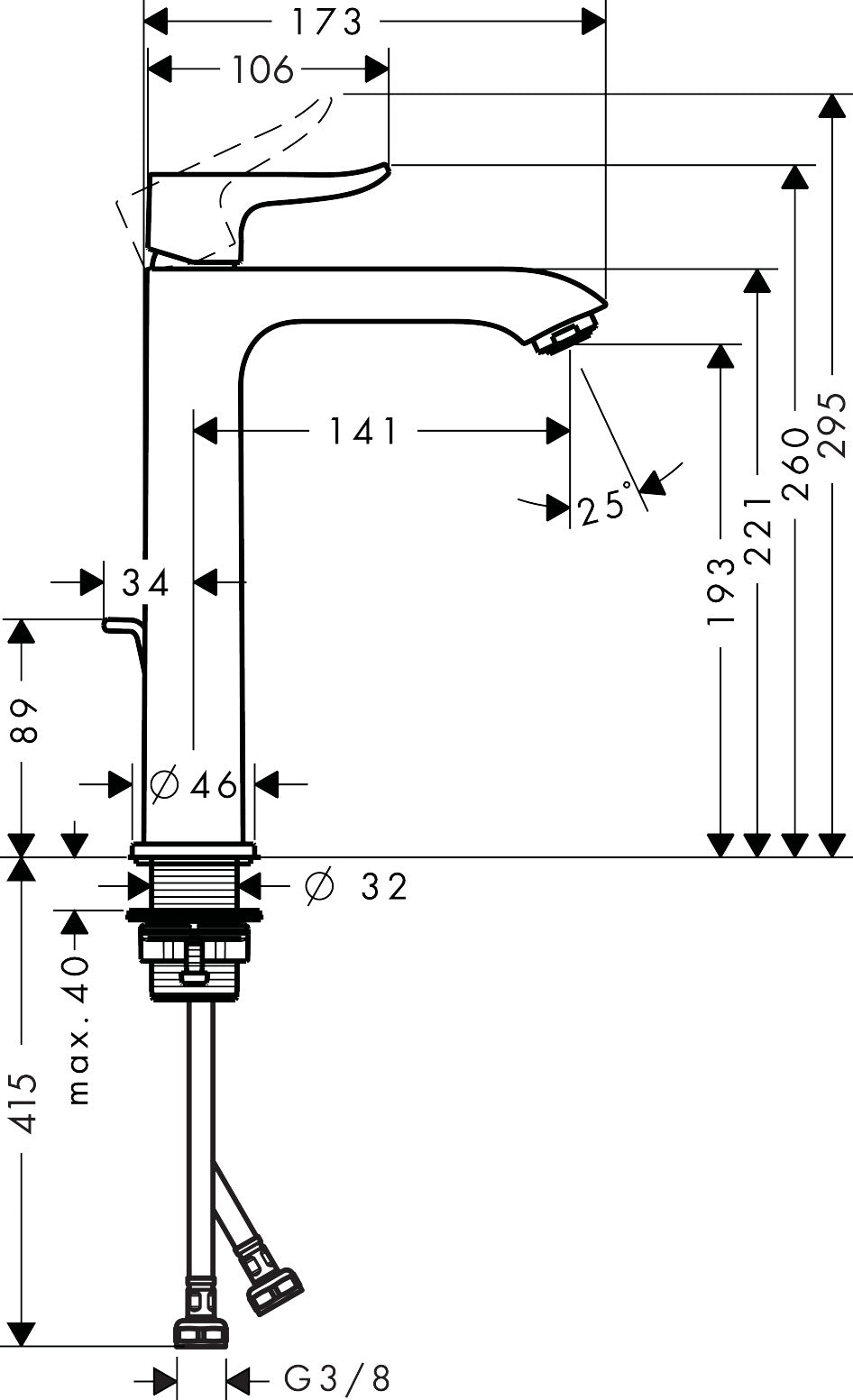 hansgrohe 31183 Metris 面盆龍頭-hong-kong