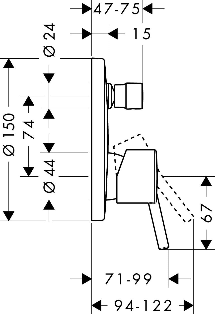 hansgrohe 32475 Talis S 浴缸龍頭-hong-kong