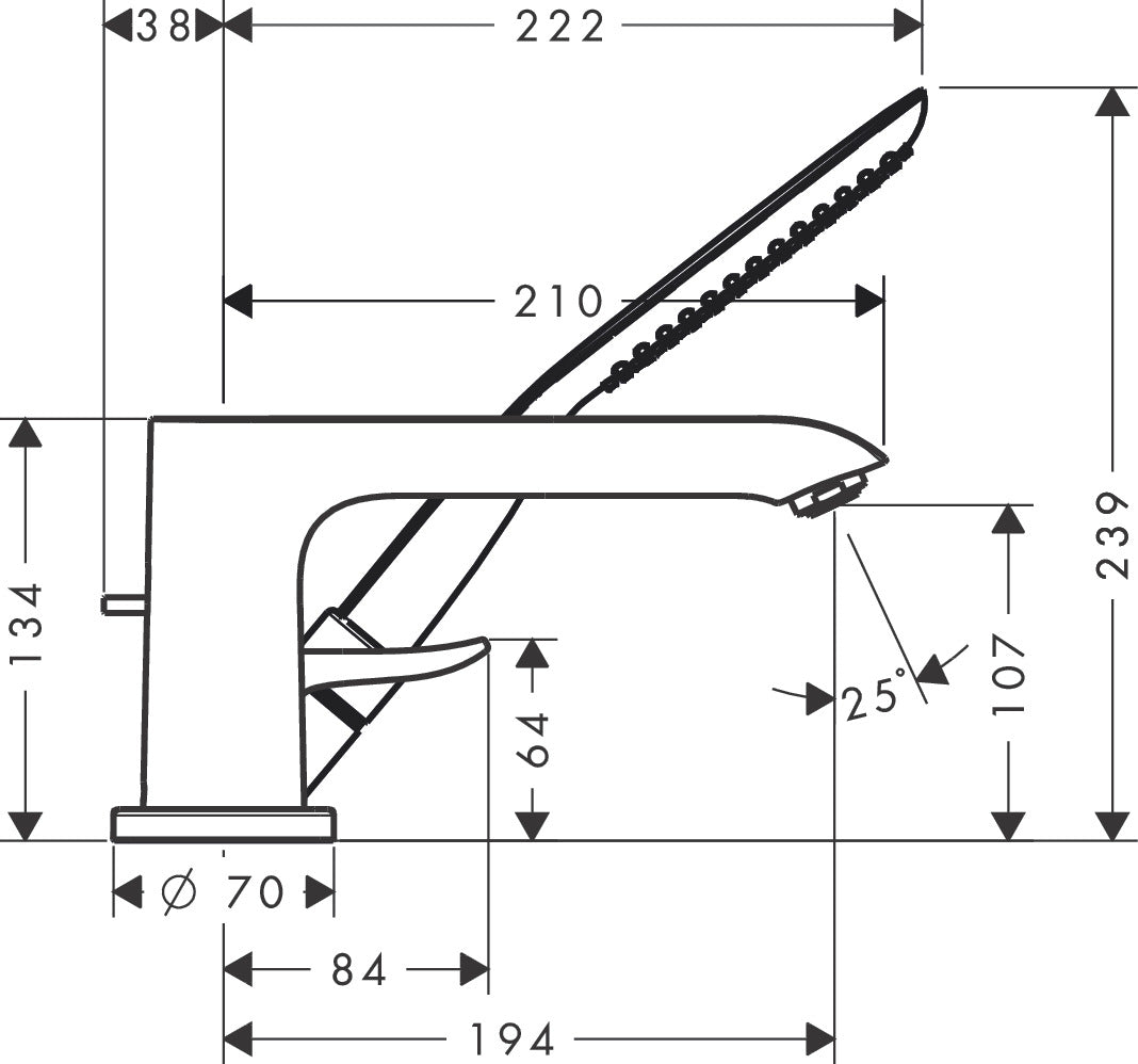hansgrohe 31190 Metris 浴缸龍頭-hong-kong