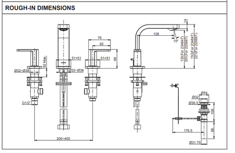 KOHLER K-23484T-4-RGD PARALLEL 8" 中面盆龍頭 (玫瑰金色)-hong-kong