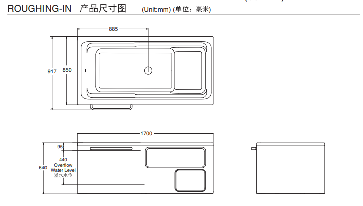 KOHLER K-24459T-FD-0 ALEUTIAN 2.0 1.7 米整體化浴缸(左角位) (三合一去水)-hong-kong