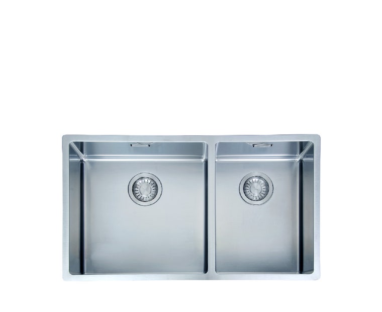 FRANKE BXX 220-74 SBR Box 不銹鋼 檯面/檯底 雙星盆 780x450x200mm 銀色-hong-kong