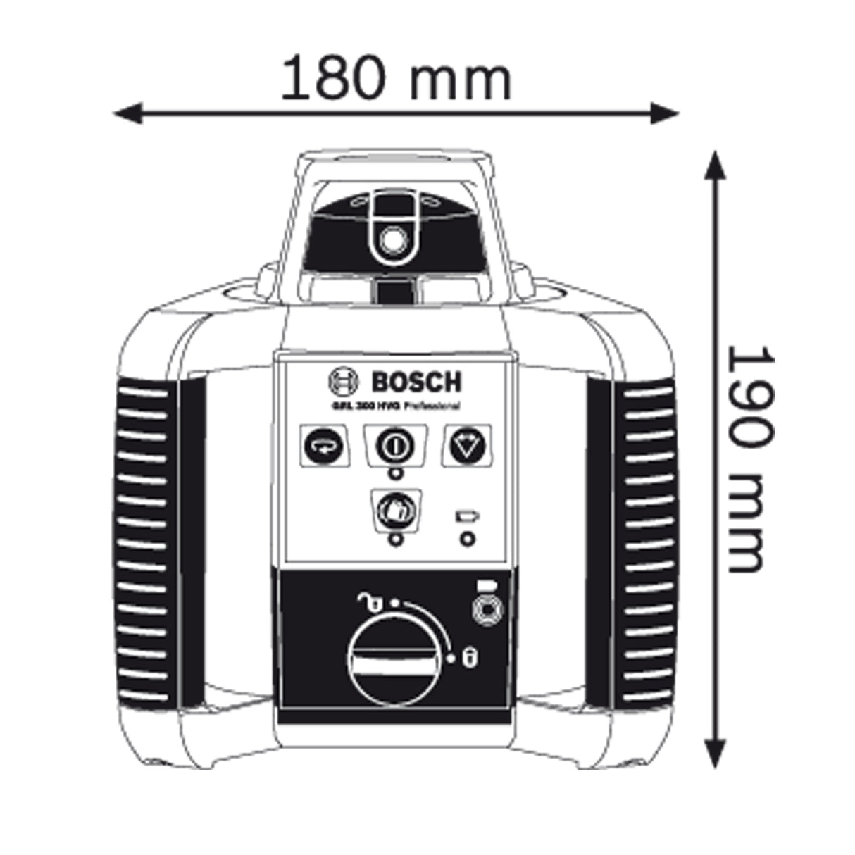 BOSCH GRL 300 HVG Set 360度紅外線掃平儀-hong-kong