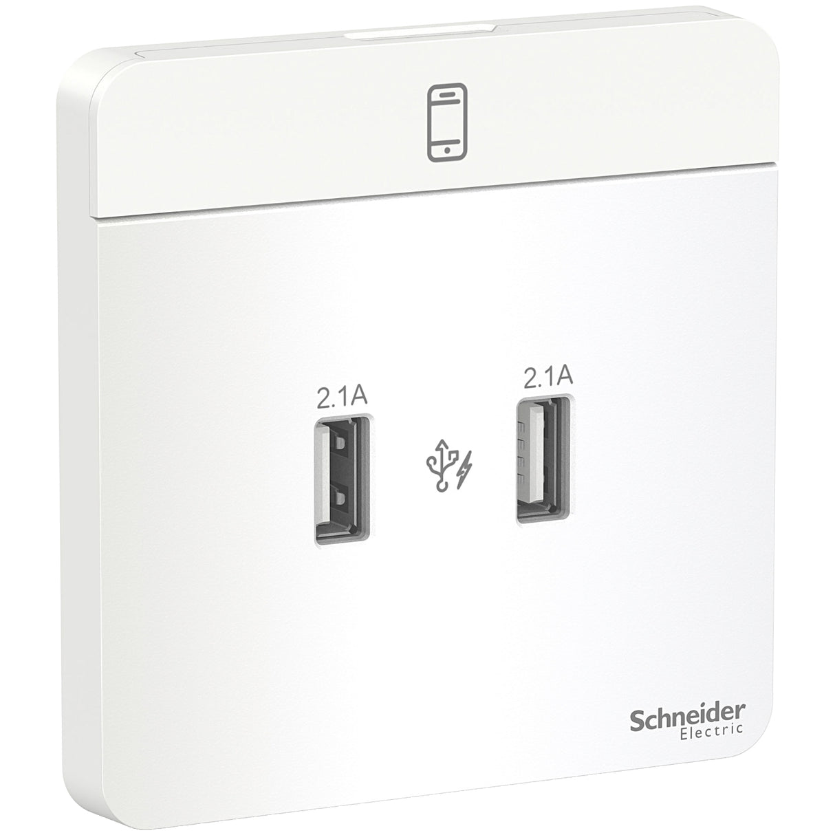 Schneider 施耐德 E8332USB_WE_C5 兩位2.1A USB充電插座-hong-kong