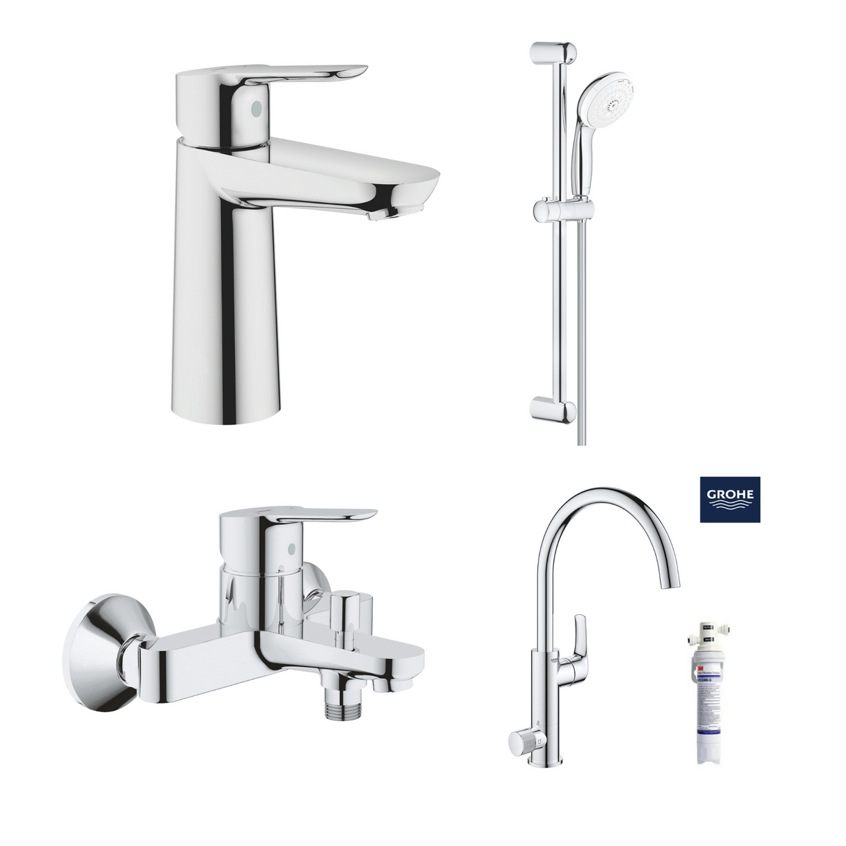 德國 GROHE BAUEDGE 超值浴室龍頭套裝 A10-hong-kong