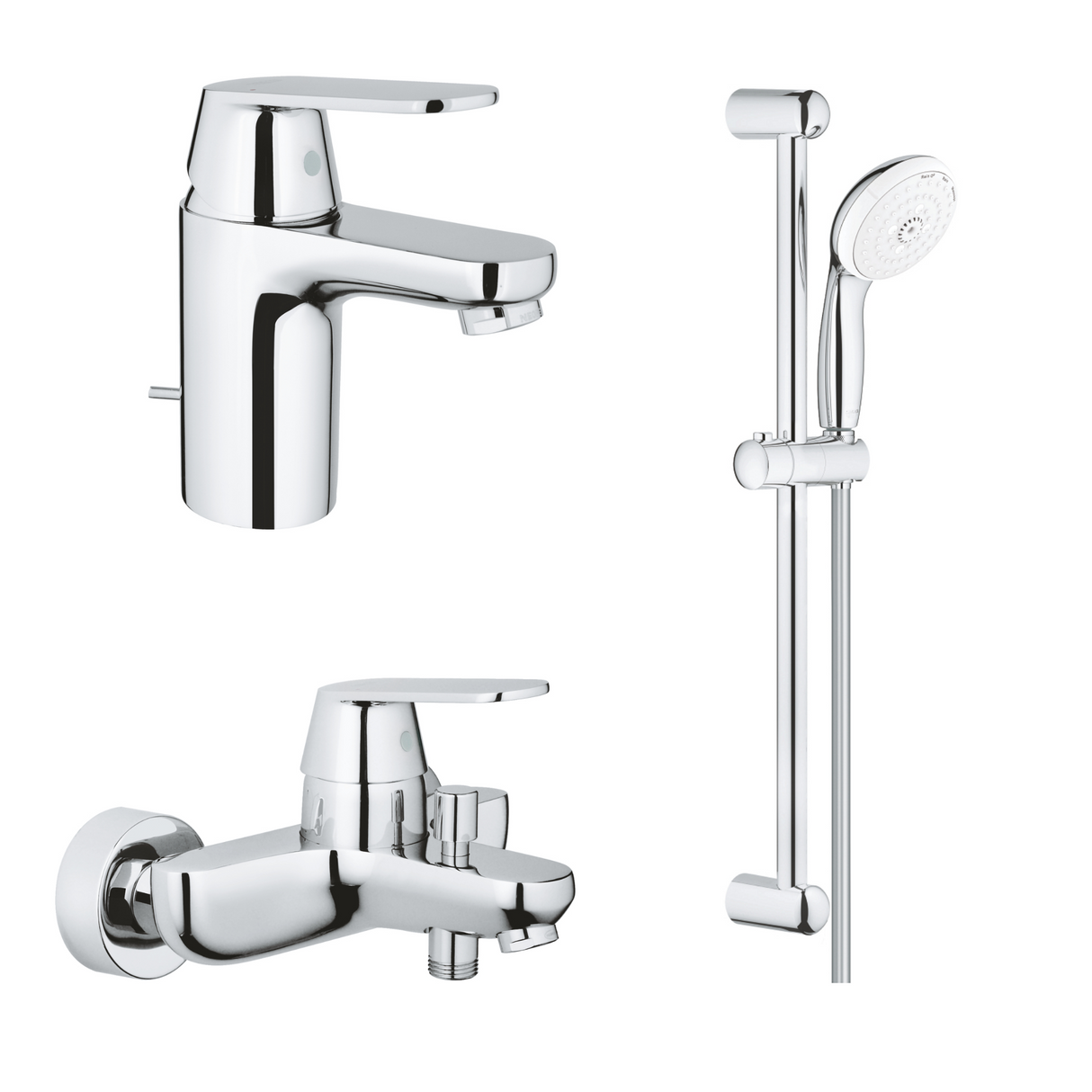 德國 GROHE 32825000+32831000+27794001 Eurosmart Cosmopolitan 超值浴室龍頭套裝-hong-kong