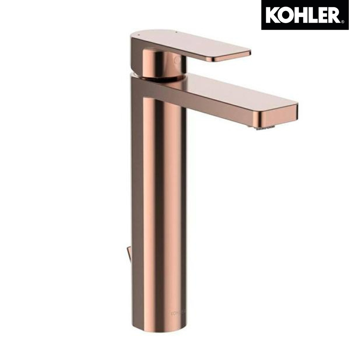 KOHLER K-23475T-4-RGD PARALLEL 中高身面盆龍頭 (玫瑰金色)-hong-kong
