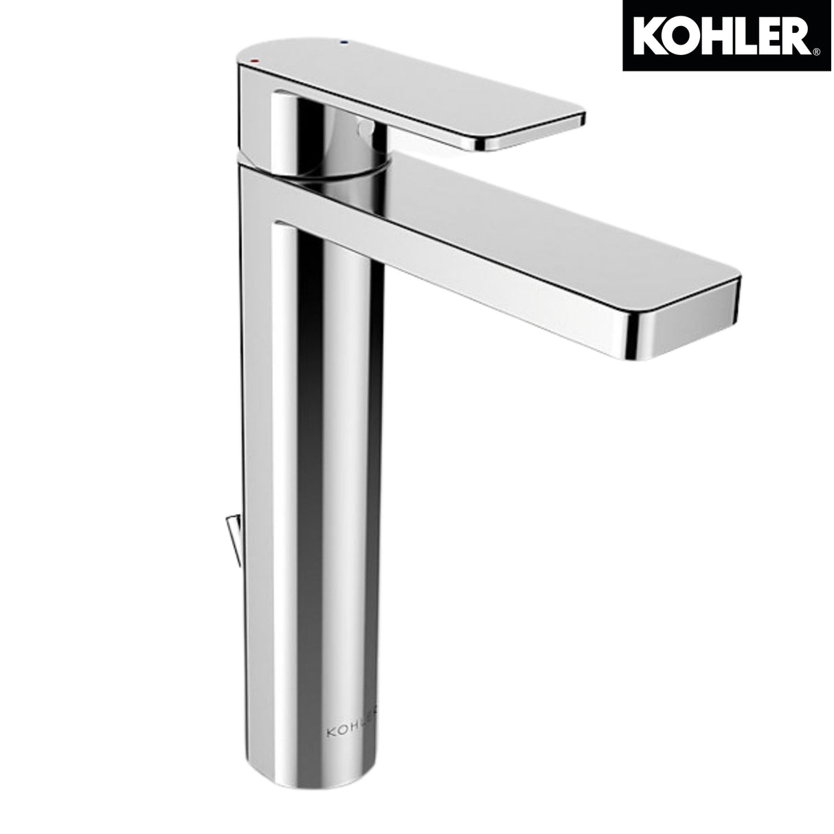KOHLER K-23478T-4-CP PARALLEL 高身單把手面盆龍頭 (拋光鍍鉻)-hong-kong