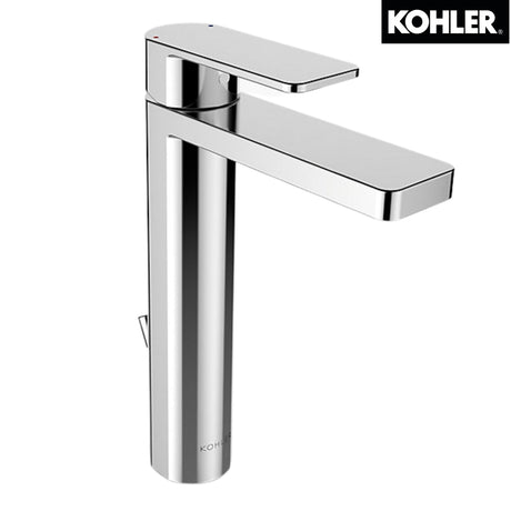 KOHLER K-23478T-4-CP PARALLEL 高身單把手面盆龍頭 (拋光鍍鉻)-hong-kong