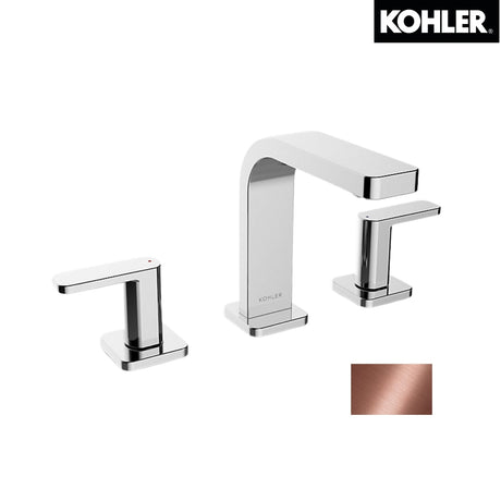 KOHLER K-23484T-4-RGD PARALLEL 8" 中面盆龍頭 (玫瑰金色)-hong-kong