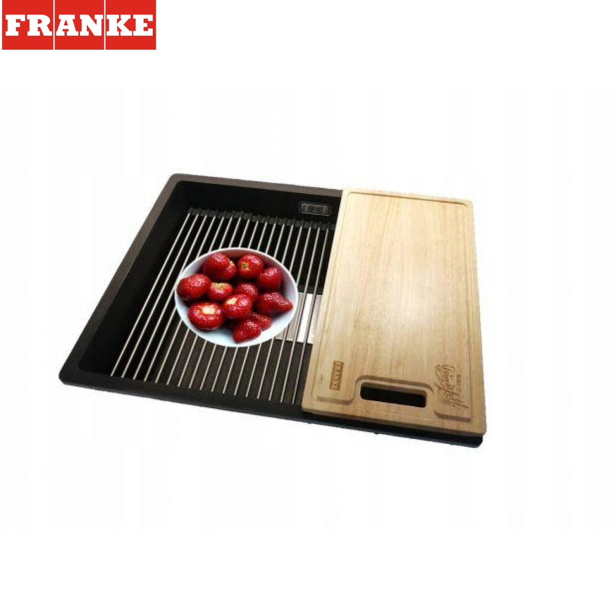 FRANKE KNG 120 (125.0529.874) Kubus 2 花崗岩 檯底 雙星盆 760x460mm 極光白-hong-kong