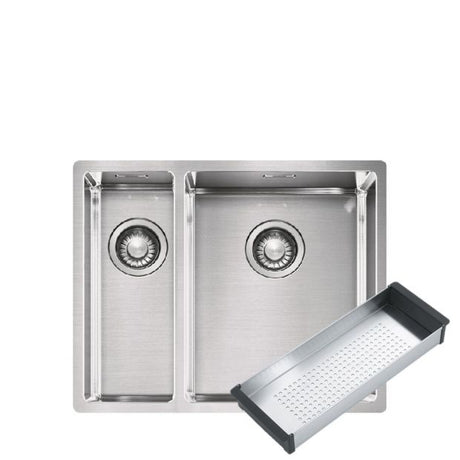 FRANKE BXX 260-4002E SBL Box 不銹鋼 檯面/檯底 雙星盆 662x450x200mm 銀色-hong-kong