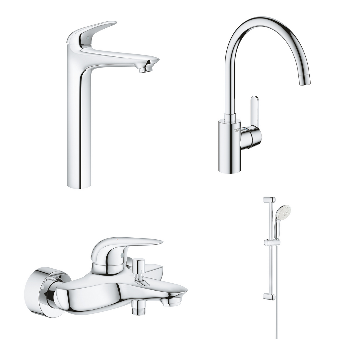 德國 GROHE 23719003+23726003+27794001+31494001 超值浴室及廚房龍頭套裝C6-hong-kong