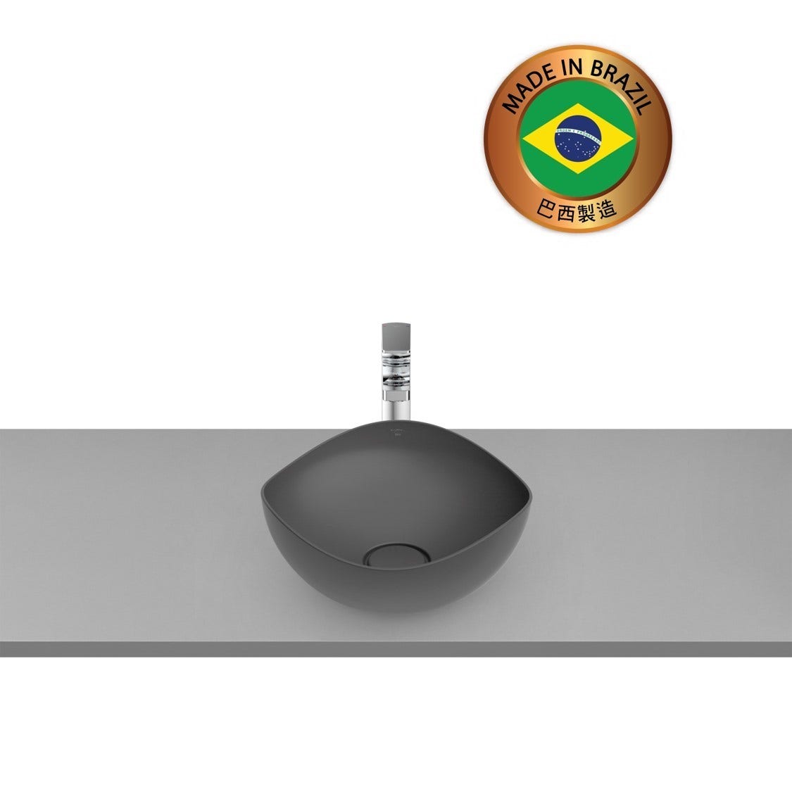 ROCA A327A15640 Ohtake 檯上盆 375x370x175mm 瑪瑙色-hong-kong