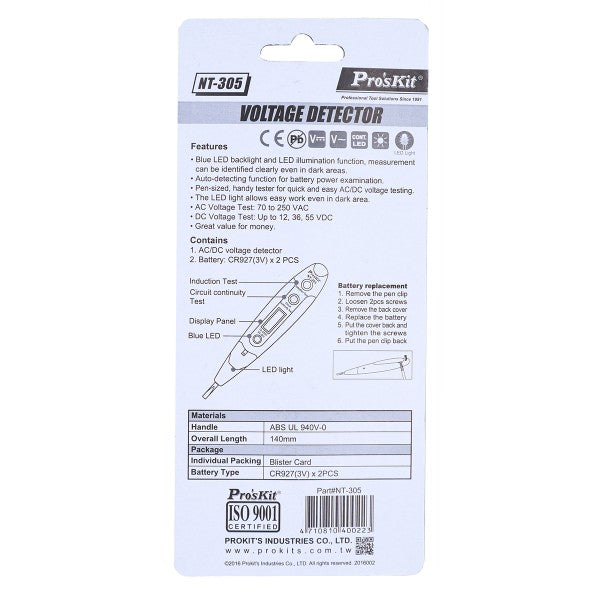 Pro'sKit 數顯式驗電筆(接觸式) NT-305-hong-kong