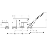 hansgrohe 31442 Metris 浴缸龍頭-hong-kong