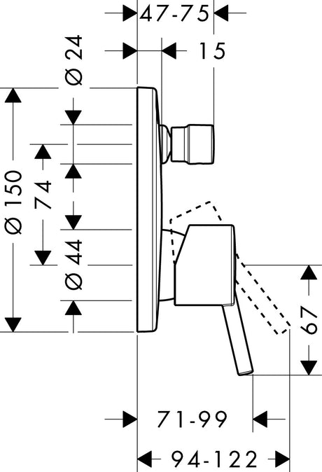 hansgrohe 32475 Talis S 浴缸龍頭-hong-kong