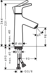 hansgrohe 72021 Talis S 面盆龍頭-hong-kong