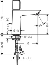 hansgrohe 71751 Talis Select E 面盆龍頭-hong-kong