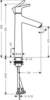 hansgrohe 72031 Talis S 面盆龍頭-hong-kong