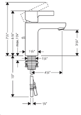 hansgrohe Metris S 31060 面盆龍頭-hong-kong