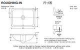 KOHLER K-20412T-0 CAXTON 17"長方形檯下式面盆-hong-kong