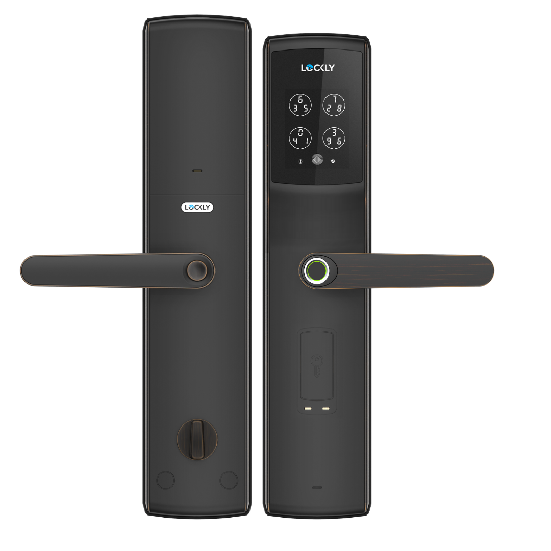 LOCKLY PGD829BF Secure Lux 智能電子門鎖 (威尼斯古銅色) (包標準安裝)-hong-kong