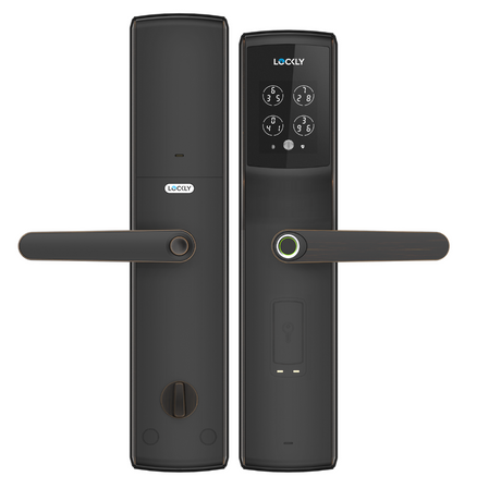 LOCKLY PGD829BF Secure Lux 智能電子門鎖 (威尼斯古銅色) (包標準安裝)-hong-kong