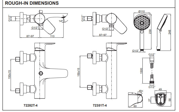 KOHLER K-72351T-4-CP ALEO 掛牆式淋浴龍頭-hong-kong