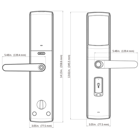 LOCKLY PGD829BF Secure Lux 智能電子門鎖 (威尼斯古銅色) (包標準安裝)-hong-kong