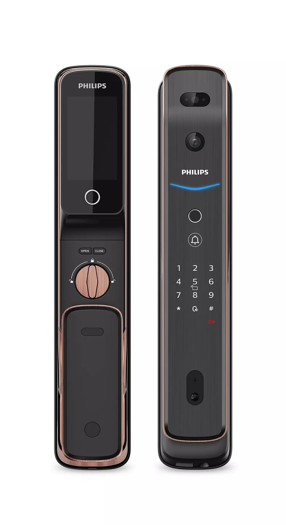 PHILIPS 飛利浦 EasyKey 709FVP 電子鎖 (紅古銅) 【香港行貨】-hong-kong