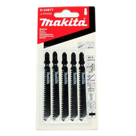 Makita 牧田 D-34877 曲線鋸片/積梳鋸片 (木材/基本)(5片)-hong-kong