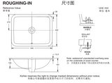 KOHLER K-20413T-0 CAXTON 19"長方形檯下式面盆-hong-kong