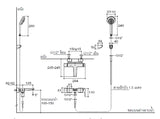 KOHLER K-22086X-4-CP HONESTY 8" 掛牆式浴缸龍頭 (包括多功能手持花灑及插座)-hong-kong
