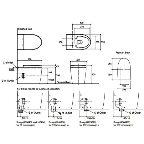 KOHLER K-22757K-0 PARLIAMENT ™ GRANDE 落地式座廁-hong-kong