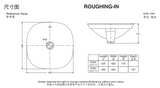 KOHLER K-26407T-0 VEIL ESSENTIAL 方形檯上式檯盆-hong-kong
