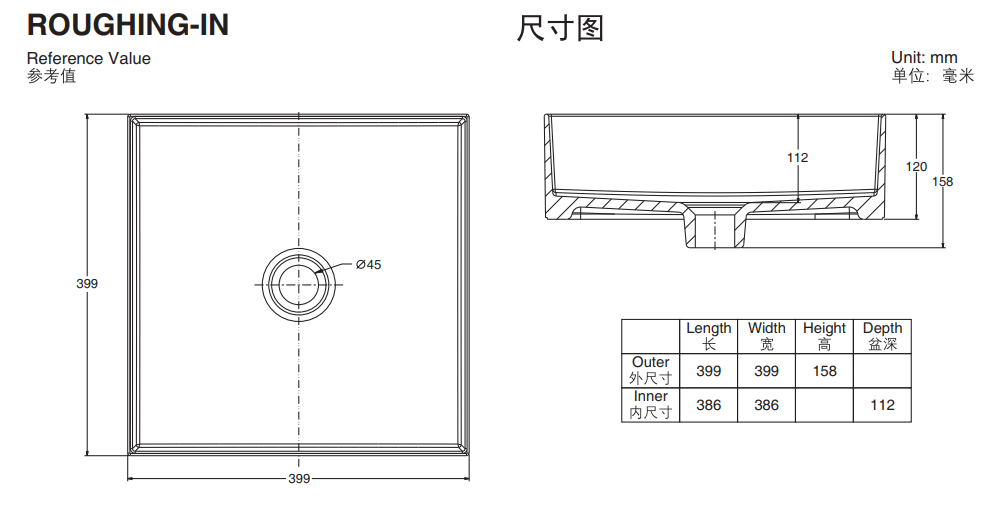 KOHLER K-26676T-0 MICA 方形半崁式浴室面盆-hong-kong