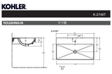 KOHLER K-2749T-1-0 FOREFRONT 一體化面盆（單龍頭孔）-hong-kong