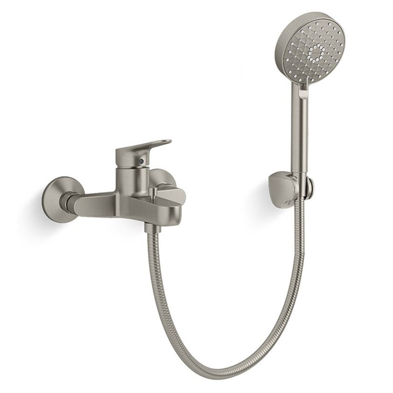 KOHLER K-33079T-4-BN ACCLIV 恆溫掛牆式淋浴龍頭 (羅曼銀)-hong-kong