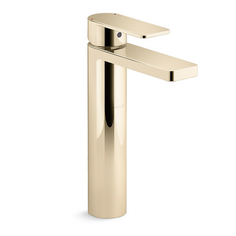 KOHLER K-23475T-4-AF PARALLEL 中高身面盆龍頭 (法蘭金)-hong-kong