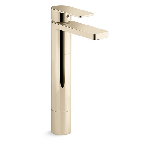 KOHLER K-23478T-4-AF PARALLEL 高身單把手面盆龍頭 (法蘭金)-hong-kong