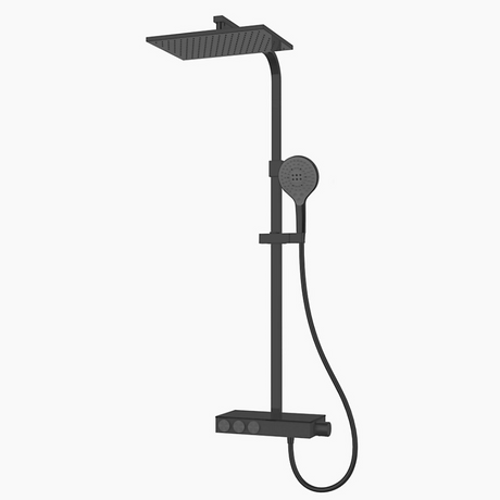 KOHLER K-23860T-9-BL URBANITY+ 恆溫三路 出水淋浴柱 (黑色)-hong-kong