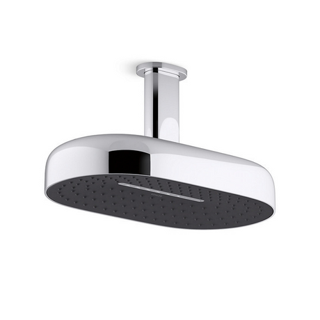 KOHLER K-26296T-CP STATEMENT™ 多功能 14” 蝴蝶結型花灑頭 (拋光鍍鉻)-hong-kong
