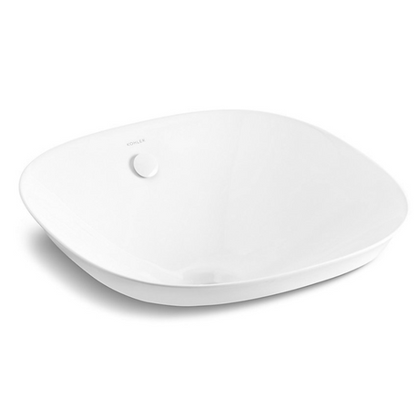 KOHLER K-26407T-0 VEIL ESSENTIAL 方形檯上式檯盆-hong-kong