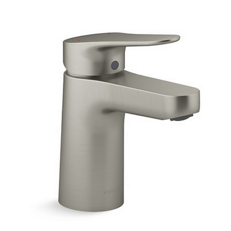 KOHLER K-33059K-4-BN ACCLIV 單把手面盆龍頭 (羅曼銀)-hong-kong