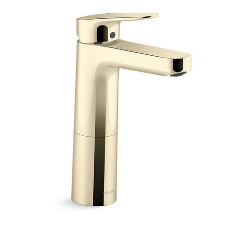 KOHLER K-33063K-4-AF ACCLIV 高身單把手面盆龍頭 (法蘭金)-hong-kong