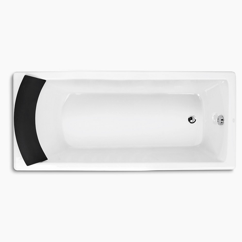 KOHLER K-8223T-GR-0 BIOVE 1.5 米鑄鐵浴缸 (連扶手孔)-hong-kong