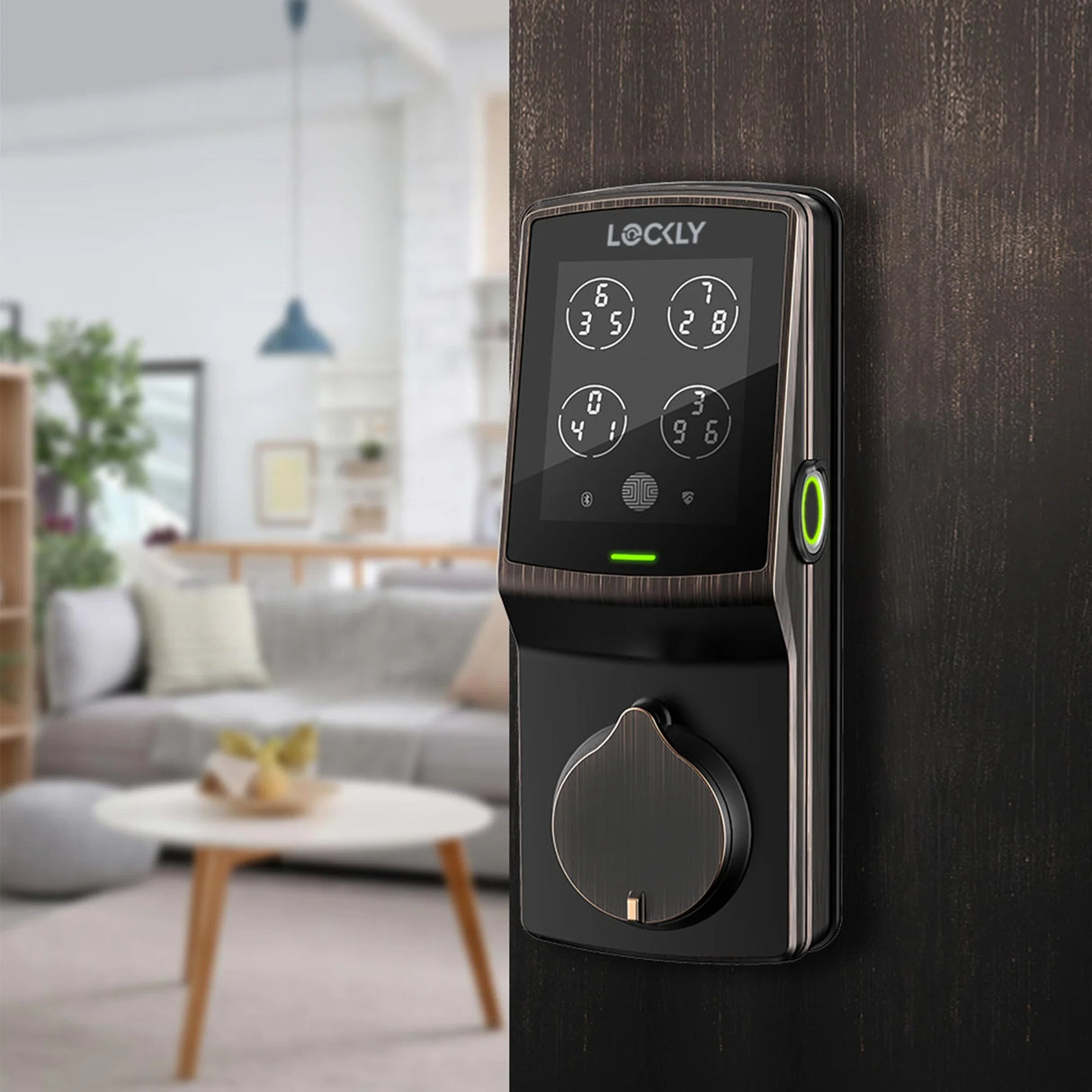 LOCKLY PGD728F Secure Plus 智能電子門鎖 (威尼斯古銅色) (包標準安裝)-hong-kong