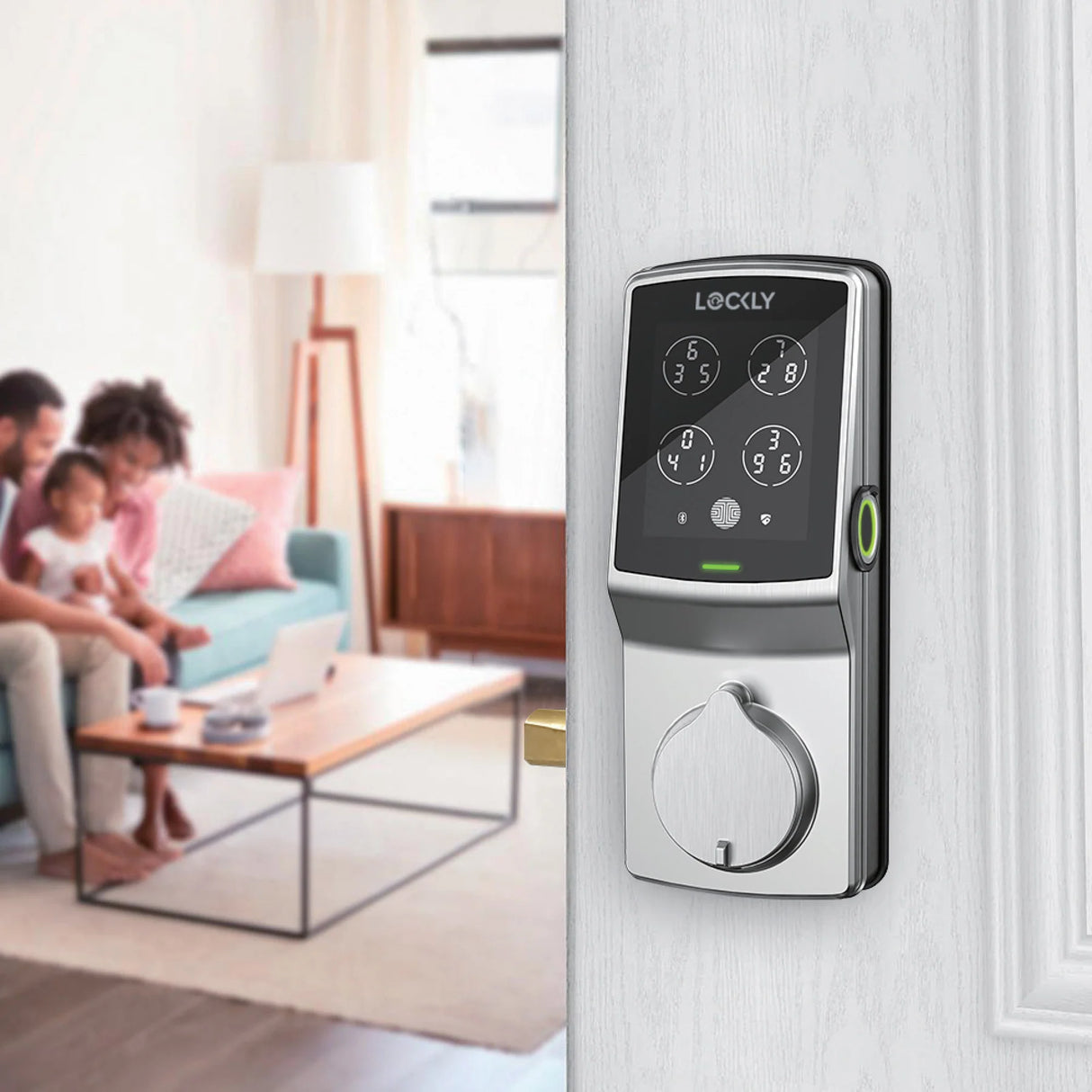 LOCKLY PGD728F Secure Plus 智能電子門鎖 (緞面鎳色) (包標準安裝)-hong-kong