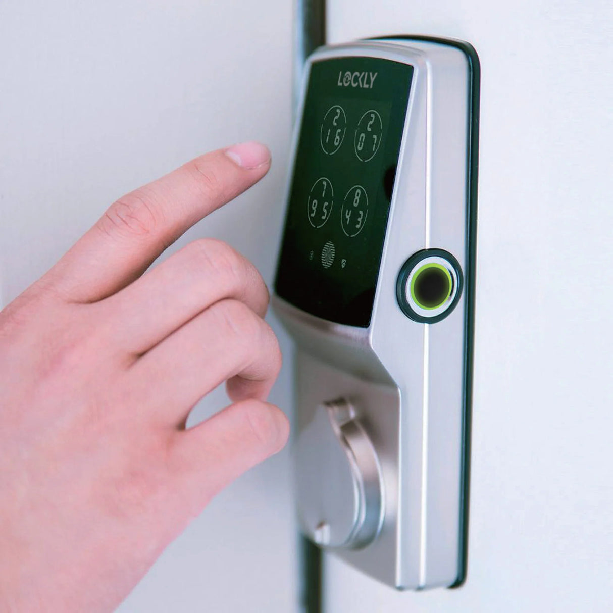 LOCKLY PGD728F Secure Plus 智能電子門鎖 (緞面鎳色) (包標準安裝)-hong-kong